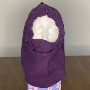16. Purple Balaclava Ski Mask Windproof Fleece Adjustable Mask for Men Women